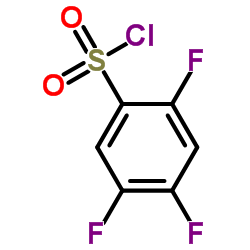 2,4,5-三氟苯磺酰氯结构式