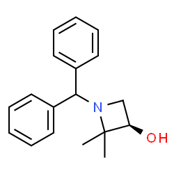 (3R)-1-benzhydryl-2,2-dimethyl-azetidin-3-ol Structure
