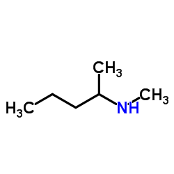 N-甲基-2-戊胺结构式