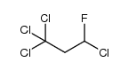 1,1,1,3-tetrachloro-3-fluoropropane结构式