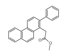 2-Phenyl-1-methoxycarbonylmethyl-phenanthren结构式