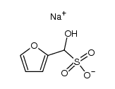 furfuryl sodium α-hydroxysulfonate Structure
