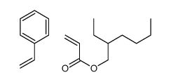 2-丙烯酸-2-乙基己酯与苯乙烯的聚合物结构式