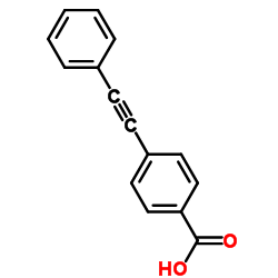 4-(苯乙炔基)苯甲酸结构式
