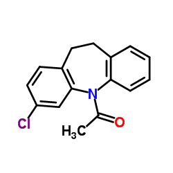5-Acetyl-3-chloro-10,11-dihydro-5H-dibenz[b,f]azepine Structure