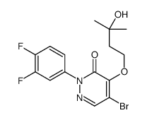 5-bromo-2-(3,4-difluorophenyl)-4-(3-hydroxy-3-methylbutoxy)pyridazin-3-one Structure
