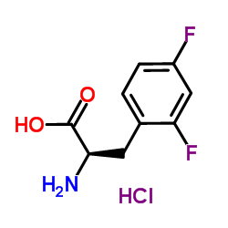 D-2,4-二氟苯丙氨酸结构式