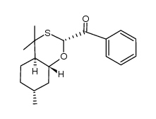 phenyl((2R,4aR,7R,8aR)-4,4,7-trimethylhexahydro-4H-benzo[e][1,3]oxathiin-2-yl)methanone结构式