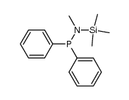 Diphenylphosphinomethyl-(trimethylsilyl)-amin Structure