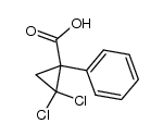 2,2-dichlorocyclopropane-1-phenyl-1-carboxylic acid结构式