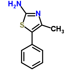4-甲基-5-苯基噻唑-2-胺结构式