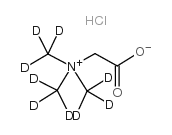 甜菜碱-三甲基-D9 盐酸盐结构式