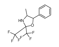 4-methyl-5-phenyl-2,2-bis(trifluoromethyl)-1,3-oxazolidine结构式