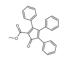2-(methoxycarbonyl)-3,4,5-triphenylcyclopentadienone结构式