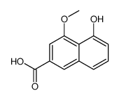 5-羟基-4-甲氧基-2-萘羧酸结构式