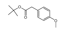 tert-butyl 2-(4-methoxyphenyl)acetate结构式