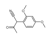 2-(2,4-dimethoxyphenyl)-3-oxobutanenitrile结构式