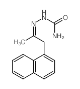 (1-naphthalen-1-ylpropan-2-ylideneamino)urea structure