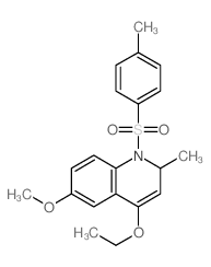 4-ethoxy-6-methoxy-2-methyl-1-(4-methylphenyl)sulfonyl-2H-quinoline Structure