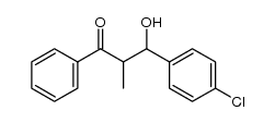 3-(4-chloro-phenyl)-3-hydroxy-2-methyl-1-phenyl-propan-1-one Structure