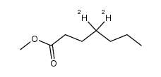 methyl heptanoate-4,4-d2 Structure