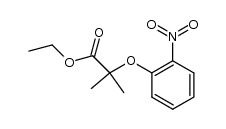 2-methyl-2-(2-nitrophenoxy)propionic acid ethyl ester结构式