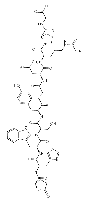 LHRH (free acid) trifluoroacetate salt Structure