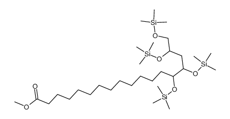 14,15,17,18-Tetrakis[(trimethylsilyl)oxy]octadecanoic acid methyl ester Structure
