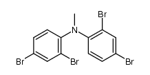 2,2',4,4'-tetrabromo-N-methyldiphenylamine结构式