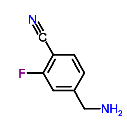 4-(氨基乙基)-2-氟苯腈结构式