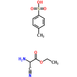 Ethyl2-amino-2-cyanoacetate4-methylbenzenesulfonate结构式