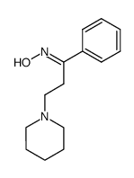 1-phenyl-3-piperidino-propan-1-one oxime结构式