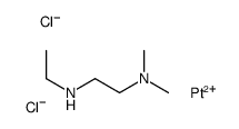N-ethyl-N',N'-dimethylethane-1,2-diamine,platinum(2+),dichloride结构式