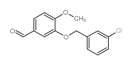 3-[(3-氯苯基)甲氧基]-4-甲氧基苯甲醛结构式