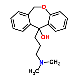 11-[3-(二甲基氨基)丙基]-6,11-二氢西苯并[b,e]氧杂环庚烷-11-醇结构式