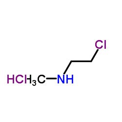 N-Methyl-β-chloroethylamine hydrochloride Structure