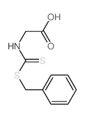 N-[(苄硫基)硫代甲基]甘氨酸结构式