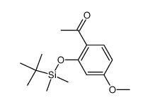 1-(2-(tert-butyldimethylsilyloxy)-4-methoxyphenyl) ethanone Structure