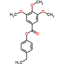 4-Ethylphenyl 3,4,5-trimethoxybenzoate结构式