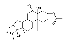 3beta,5alpha,6beta,17-tetrahydroxy-16alpha-methylpregnan-20-one 3-acetate Structure