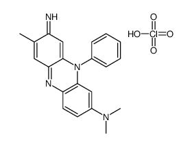 3-Amino-7-(dimethylamino)-2-methyl-5-phenylphenazinium perchlorate Structure