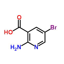 2-氨基-5-溴烟酸结构式