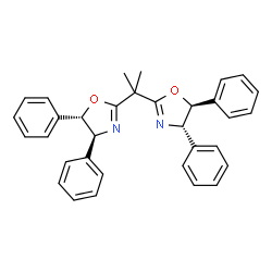 (4S,4'S,5S,5'S)-2,2'-(1-Methylethylidene)bis(4,5-dihydro-4,5-diphenyloxazole) Structure