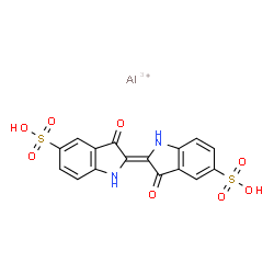 C.I. Acid Blue 74-aluminum lake结构式