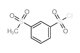 3-(Methylsulfonyl)benzenesulfonyl Chloride structure