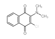 2-二甲氨基-3-氯-1,4-萘并醌结构式