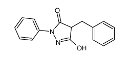 4-benzyl-1-phenylpyrazolidine-3,5-dione Structure