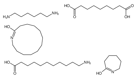 11-aminoundecanoic acid,azacyclotridecan-2-one,azepan-2-one,hexane-1,6-diamine,nonanedioic acid结构式