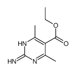 5-Pyrimidinecarboxylicacid,2-amino-4,6-dimethyl-,ethylester(9CI) Structure