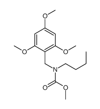 methyl N-butyl-N-[(2,4,6-trimethoxyphenyl)methyl]carbamate结构式